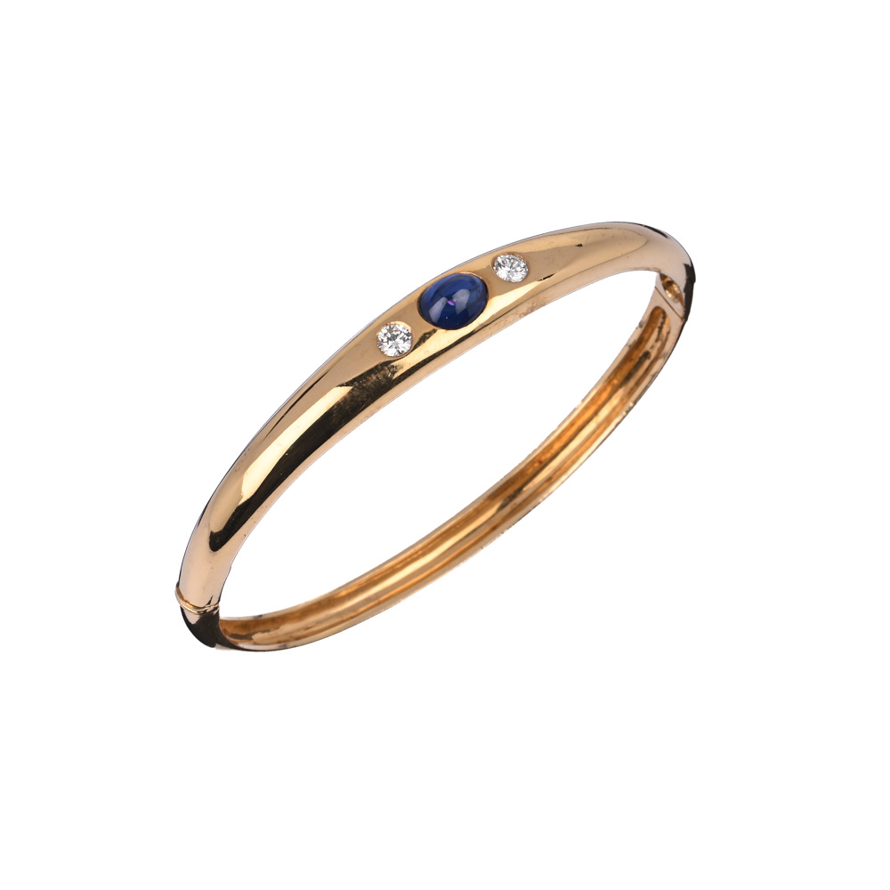 Saphir-Brillant-Armreif Saphir-Brillant-Armreif