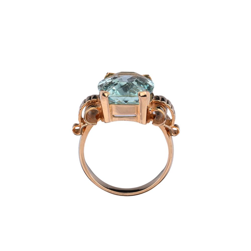 Aquamarin-Ring "Art Déco" Aquamarin-Ring "Art Déco"