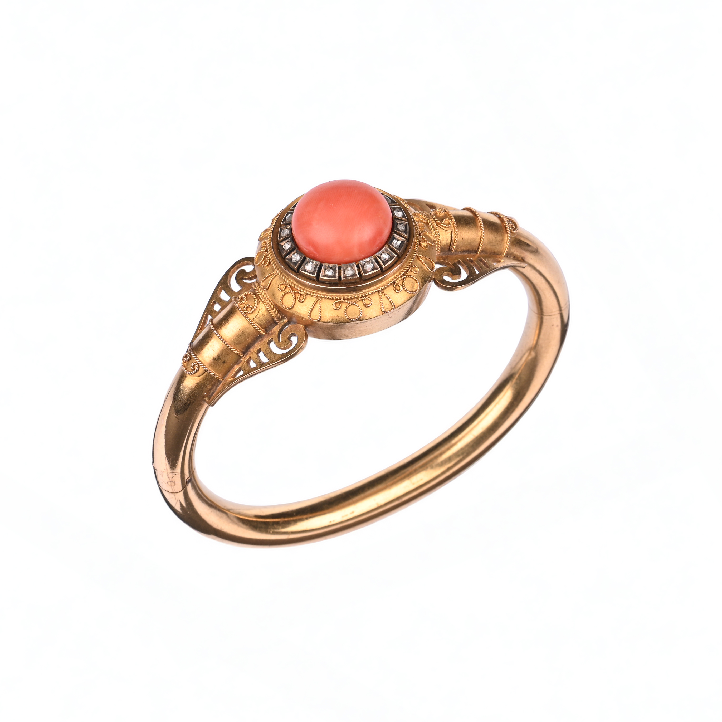Korallen-Diamant-Armreif Korallen-Diamant-Armreif