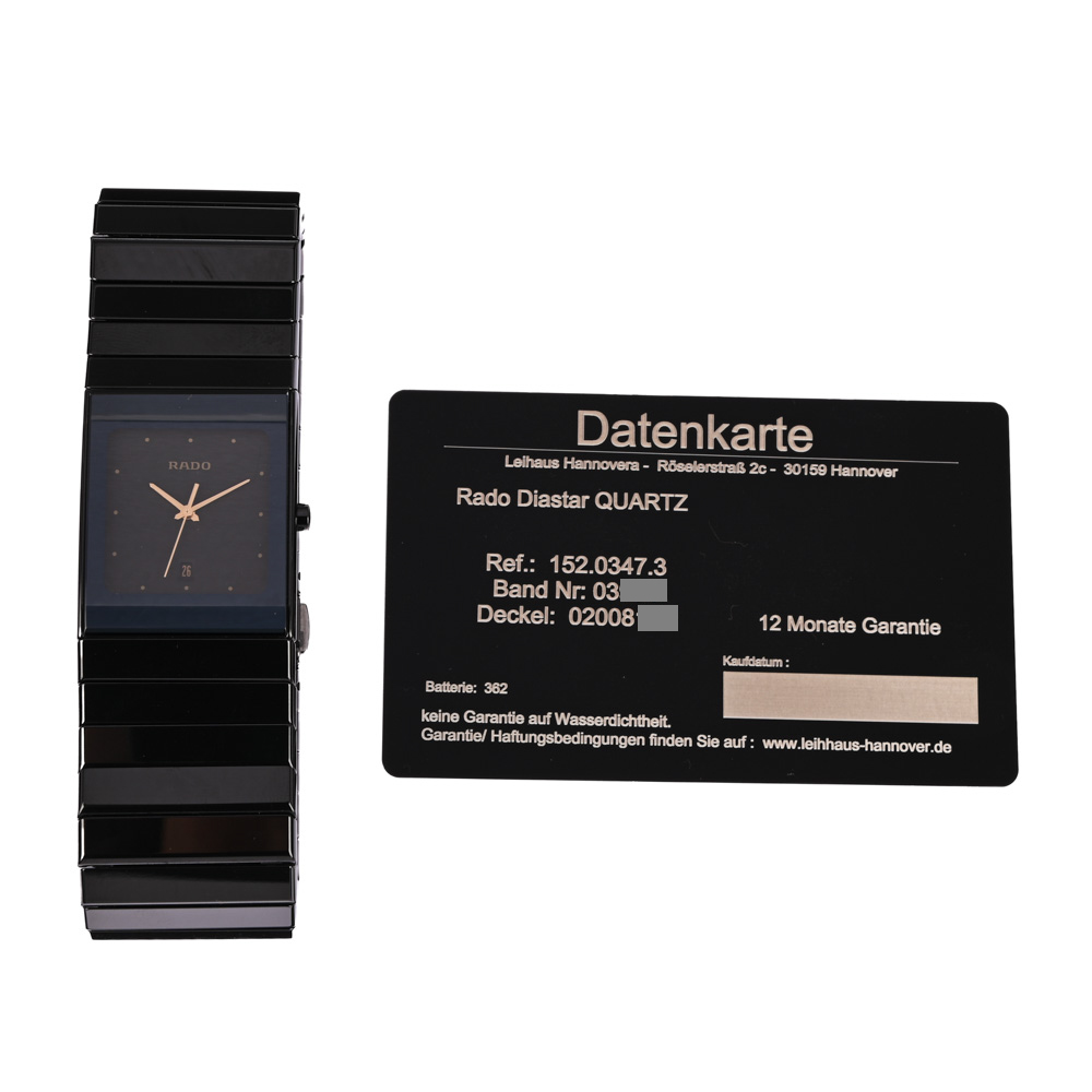 Armbanduhr, Rado Diastar, Keramik Armbanduhr, Rado Diastar, Keramik