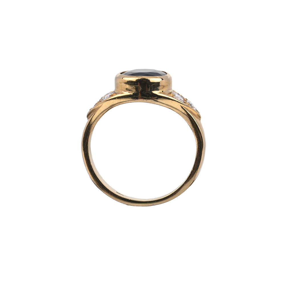 Saphir-Brillant-Ring