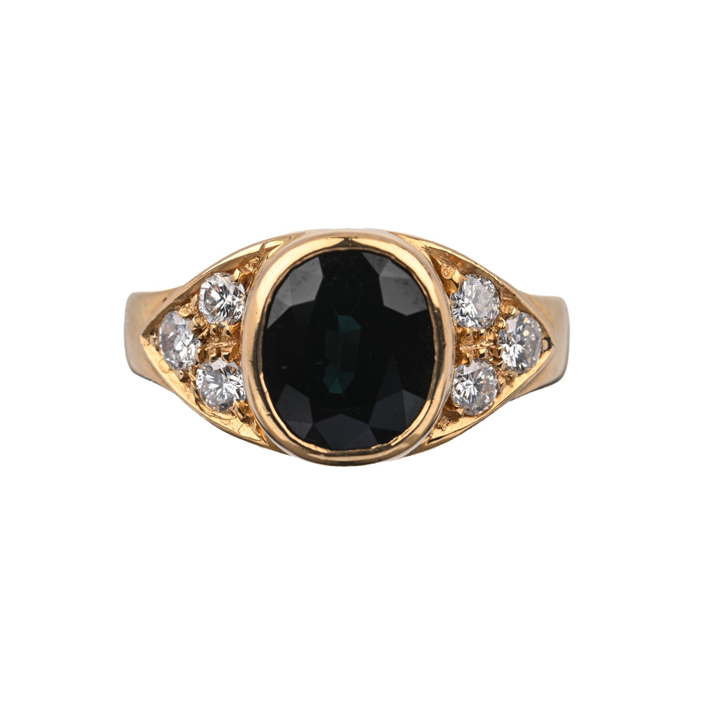 Saphir-Brillant-Ring Saphir-Brillant-Ring