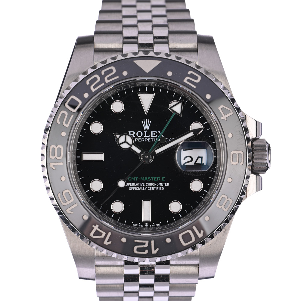 1 A-Uhr Rolex GMT Master II ''Bruce Wayne'' Jubileeband, Ref. 126710GRNR