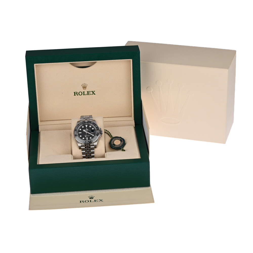 1 A-Uhr Rolex GMT Master II ''Bruce Wayne'' Jubileeband, Ref. 126710GRNR