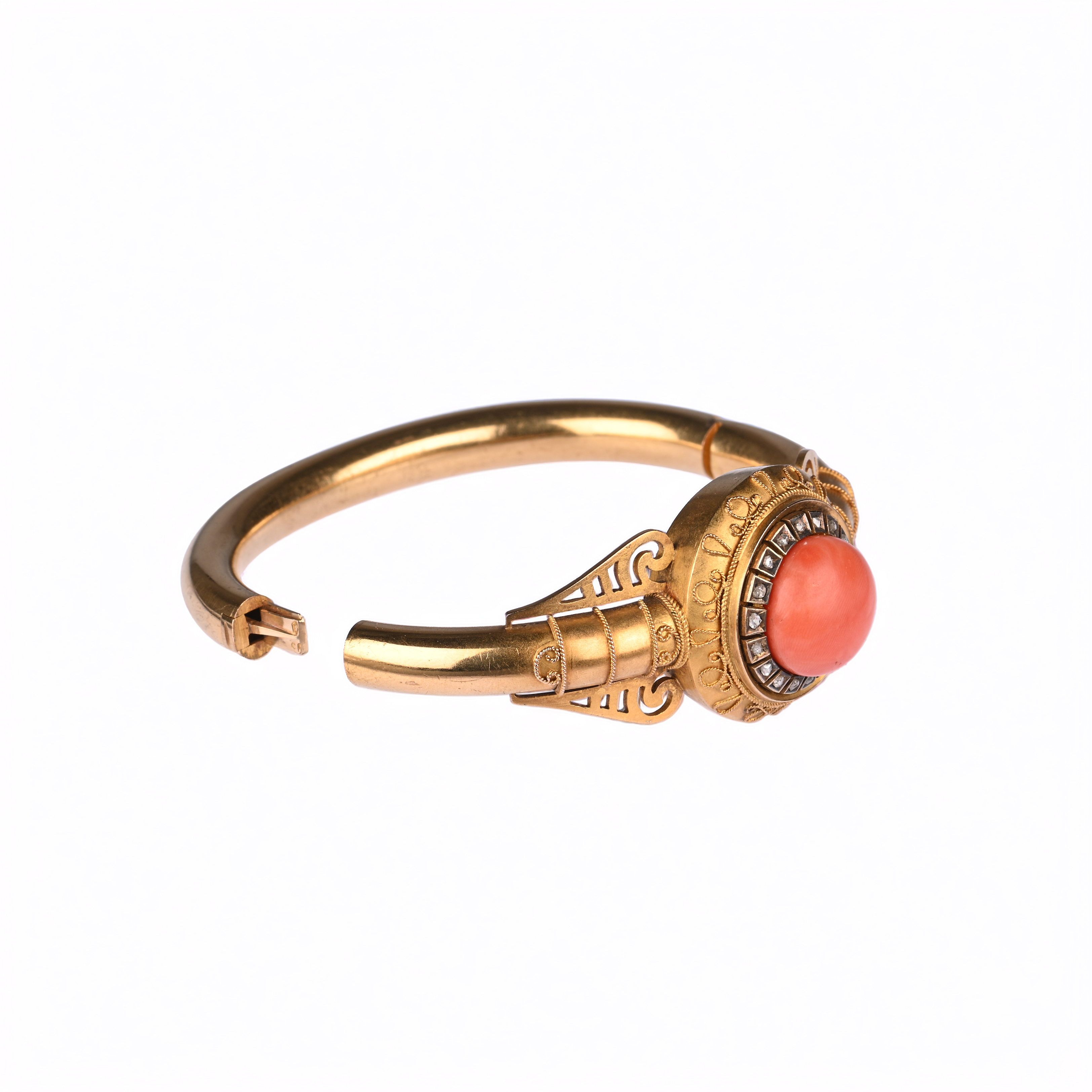 Korallen-Diamant-Armreif Korallen-Diamant-Armreif