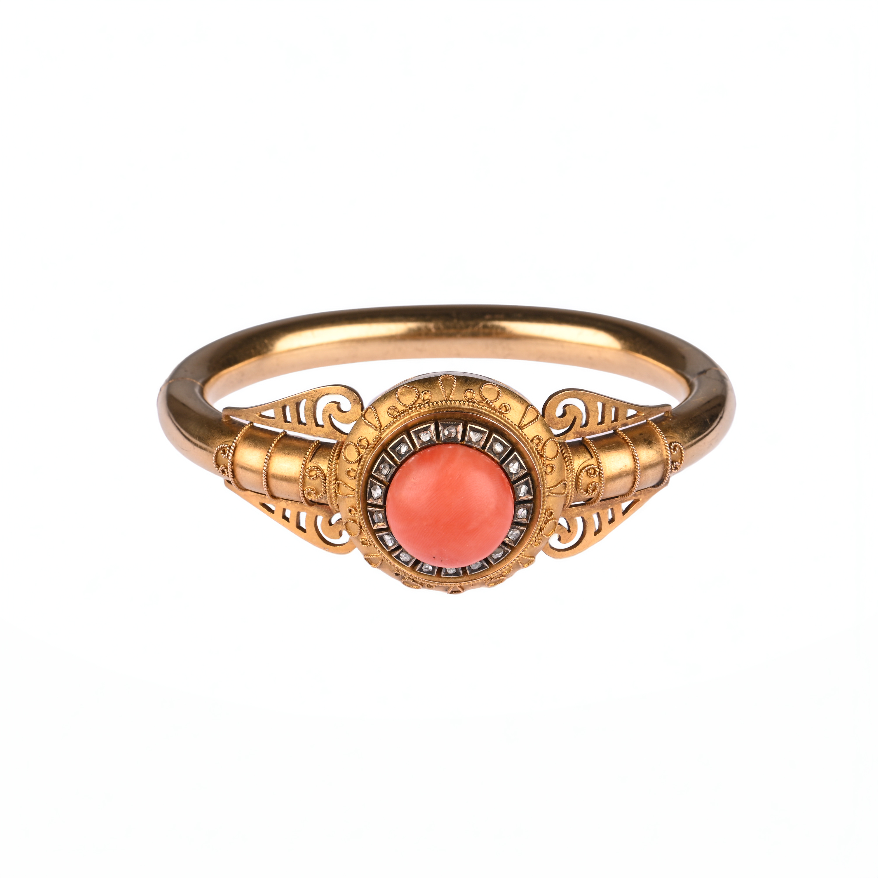 Korallen-Diamant-Armreif Korallen-Diamant-Armreif