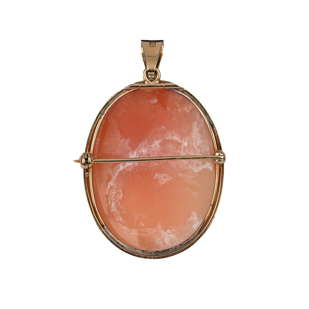 Anhänger, Muschelgemme, G585 ca. 12,1 g Anhänger, Muschelgemme, G585 ca. 12,1 g