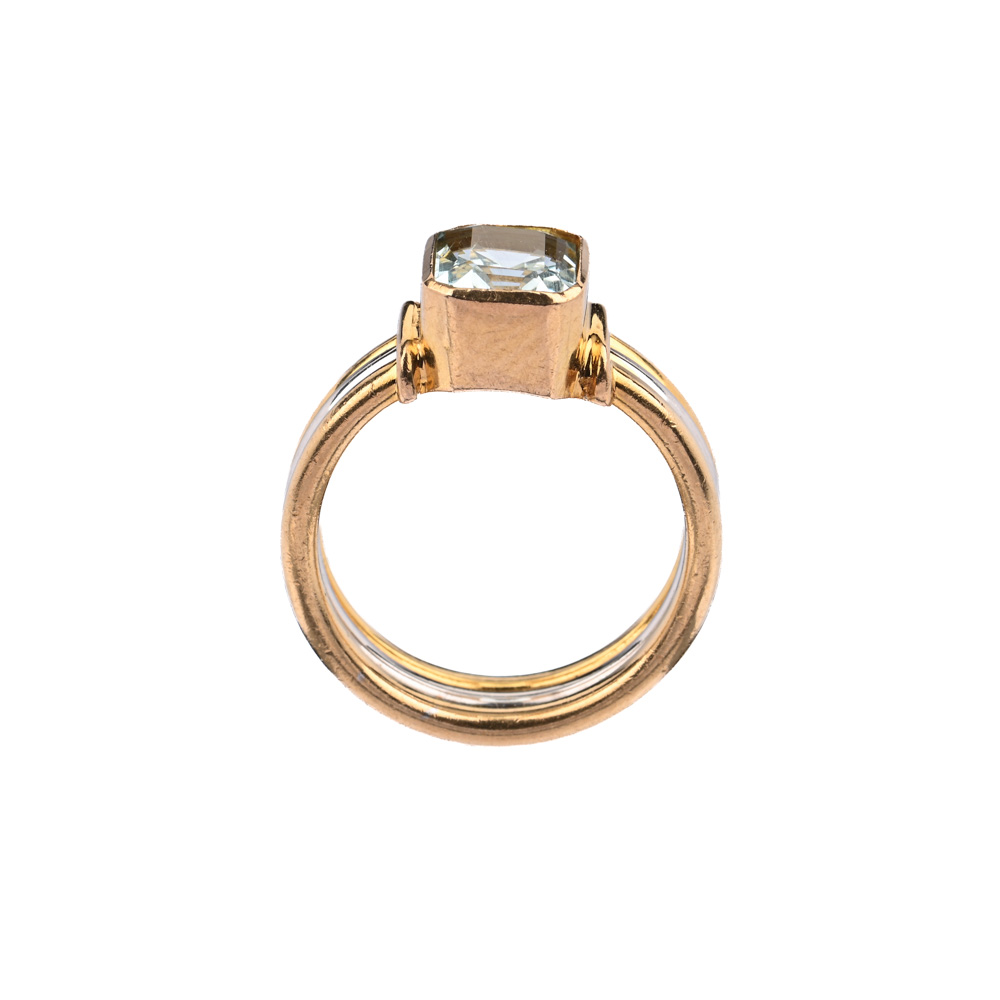 Aquamarin-Ring, ca. 2,5 ct, BiC750 ca.9,9 g, Ringweite 55